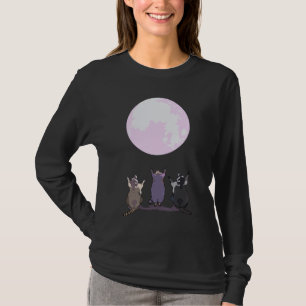 Raccoons Howl At The Moon Three Wolves Parody - Cu T-Shirt