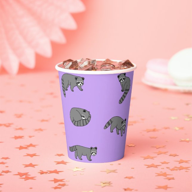 Raccoons Paper Cups (Insitu)
