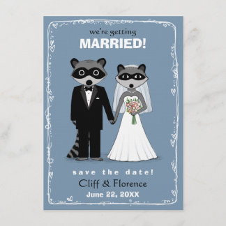 Raccoons Wedding Save the Date