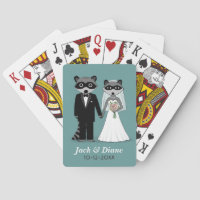 Raccoons Wedding with Custom Text