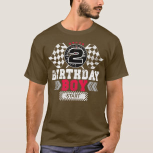 Race 2nd Birthday Boy Party Racing Driver T-Shirt