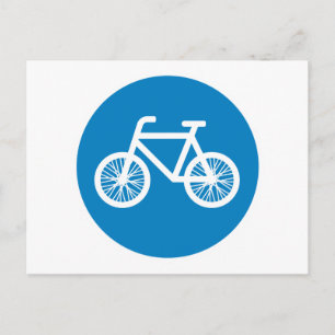 Race a bicycle postcard
