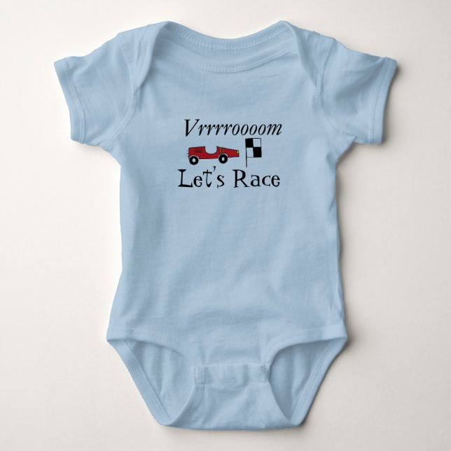 Race Baby Onsie Bodysuit (Front)
