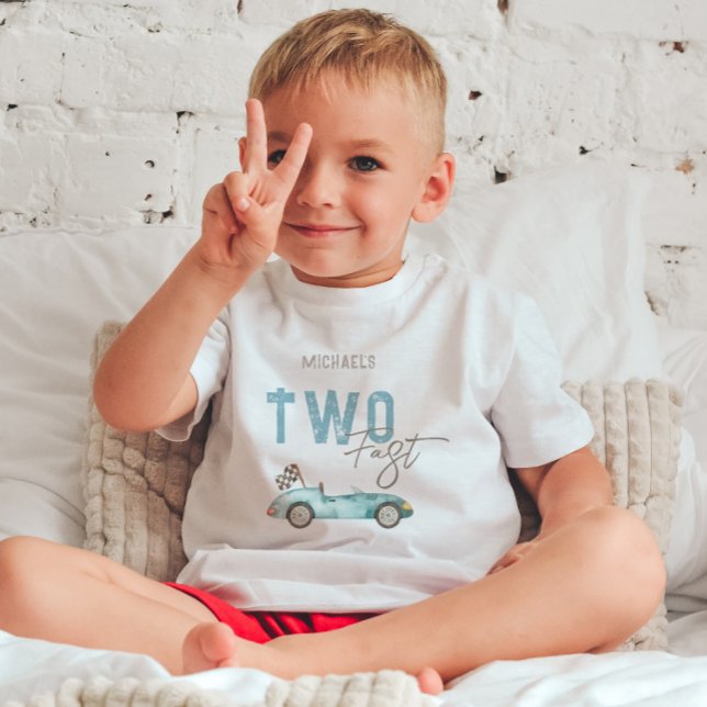 Race Car 2nd Birthday Toddler T-Shirt (Creator Uploaded)