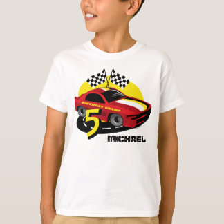Race Car 5th Birthday Shirt