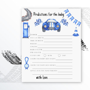 Race car - baby predictions and advice