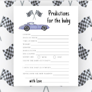 Race car - baby predictions and advice