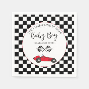 Race Car Baby Shower Napkin