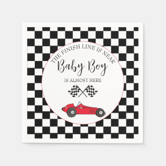Race Car Baby Shower Napkin