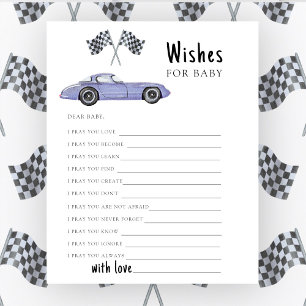 Race car baby shower Prayers for baby