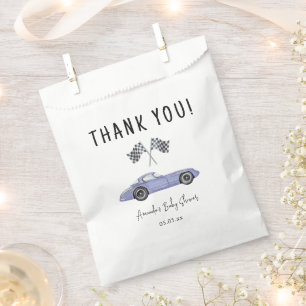 Race car Baby Shower - thank you Favour Bags