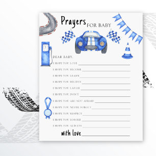 Race car baby shower Wishes for baby
