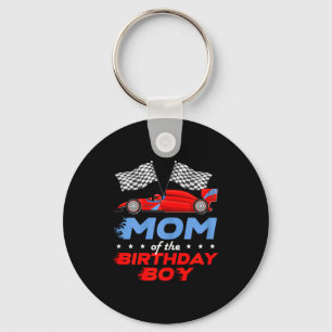 Race Car Bday Party Racing Cute Mom Of The Birthda Key Ring