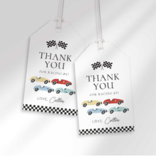 Race Car Birthday Favour Tags