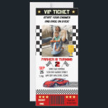 Race Car Birthday Invitation<br><div class="desc">Race Car Birthday Ticket Invitations.</div>