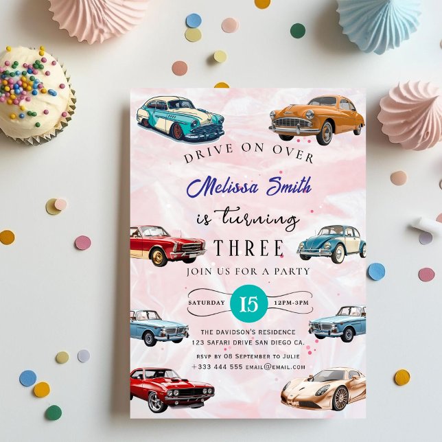 Race Car Birthday Invitation (Creator Uploaded)