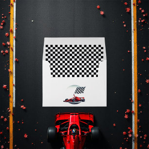 Race Car Birthday Party Envelope