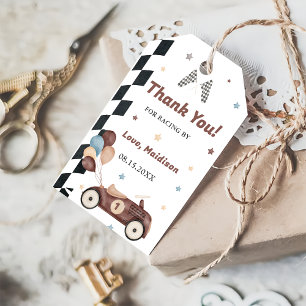  Race Car Birthday Party  Gift Tags