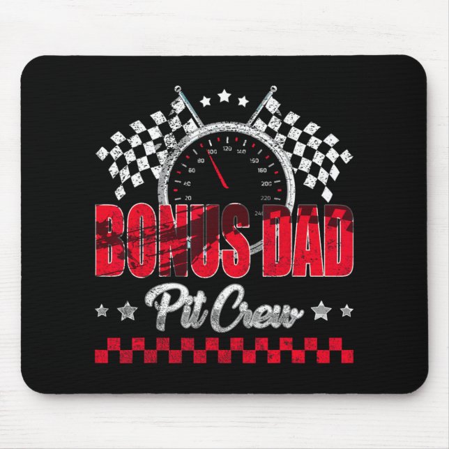 Race Car Birthday Party Racing Family Bonus Dad T  Mouse Pad (Front)