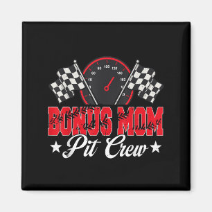 Race Car Birthday Party Racing Family Bonus Mum Pi Magnet