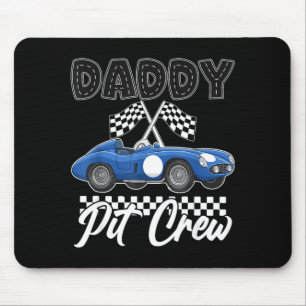 Race car birthday party racing family daddy pit mouse pad