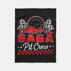Race Car Birthday Party Racing Family Gaga Pit Fleece Blanket