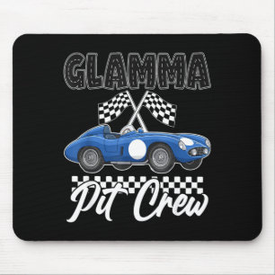 Race car birthday party racing family glamma pit mouse pad