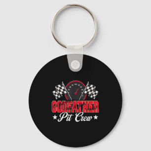 Race Car Birthday Party Racing Family Godfather Pi Key Ring