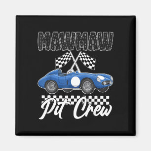 Race car birthday party racing family mawmaw pit magnet