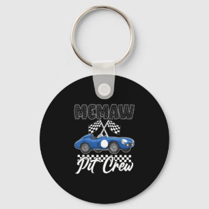 Race car birthday party racing family memaw pit key ring
