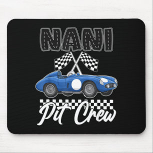 Race car birthday party racing family nani pit mouse pad