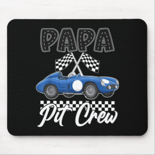 Race car birthday party racing family papa pit mouse pad