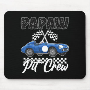 Race car birthday party racing family papaw pit mouse pad
