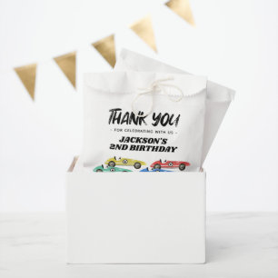 Race Car Birthday Party Thank You Favour Bags