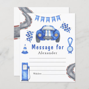 Race Car Birthday - Time Capsule Message