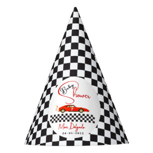 Race Car Boy Baby Shower   Little Racer Party Hat