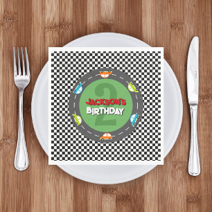 Race Car Boy Birthday Party Napkin