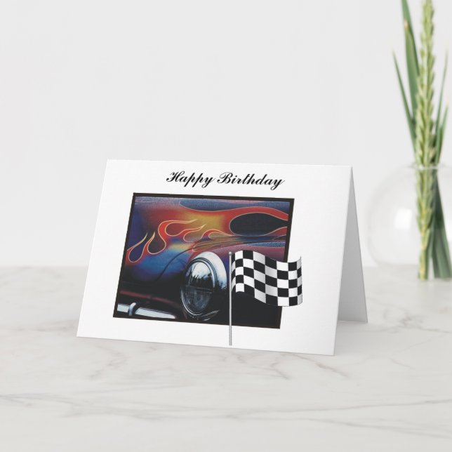 Race car card (Front)