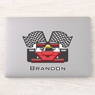 Race Car Design Contour Sticker