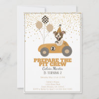 Race Car Dog Boys Second Birthday Party