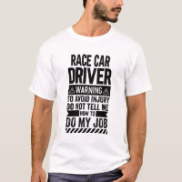 Race Car Driver Warning
