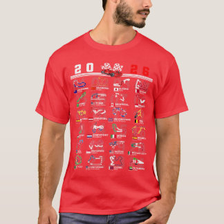 Race Car Enthusiast Motorsport Racing Fan World Fl T-Shirt