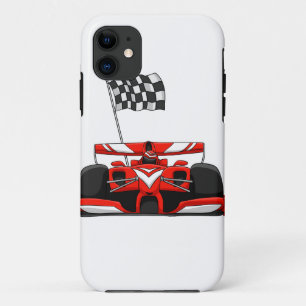 Race car extreme cartoon Choose background colour Case-Mate iPhone Case