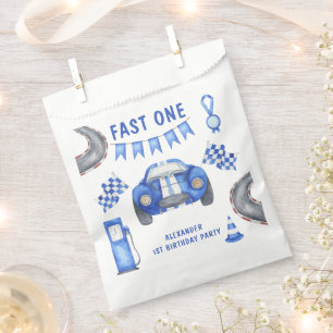 Race Car First Birthday Party Favour Bags