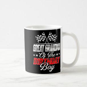 Race Car Great Grandma Of The Birthday Boy Racing  Coffee Mug