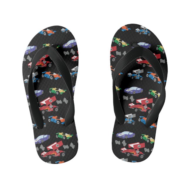 Race Car Kid's Jandals (Footbed)