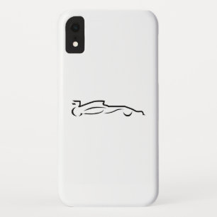 Race Car Line Drawing Silhouette Case-Mate iPhone Case