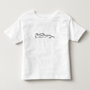 Race Car Line Drawing Silhouette Toddler T-Shirt