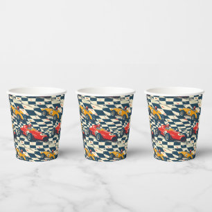 Race Car Paper Cups Birthday Party