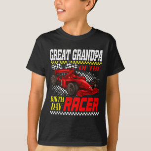 Race Car Party Great Grandpa Of The Birthday Racer T-Shirt
